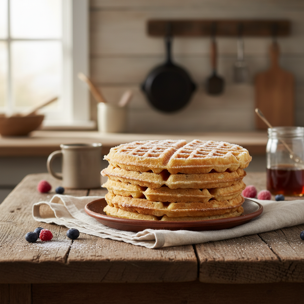 Frozen Homemade Waffles – Ready to Heat